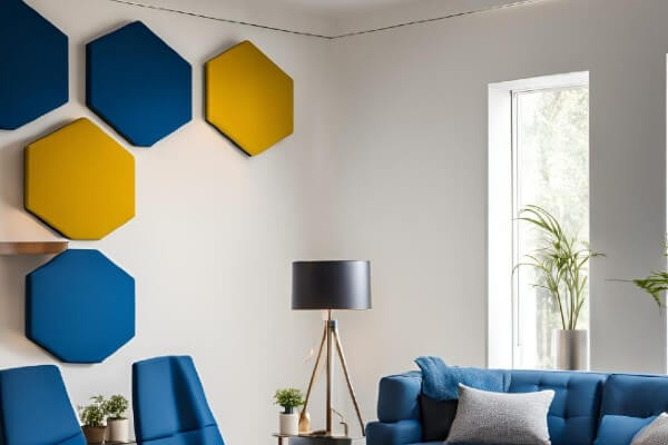 acoustic wallhexagonal panels